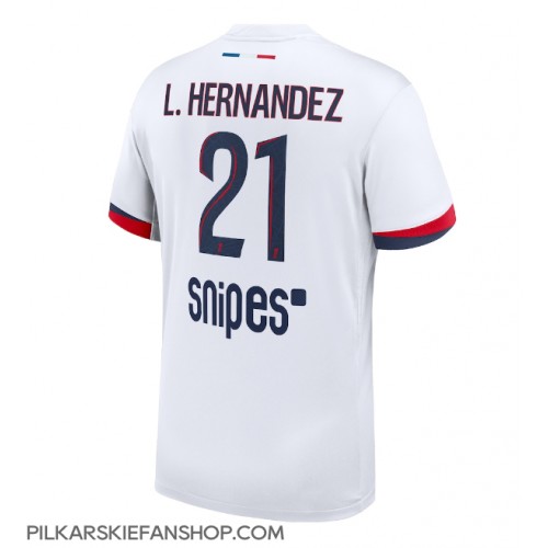 Koszulka piłkarska Paris Saint-Germain Lucas Hernandez #21 Strój wyjazdowy 2025-26 tanio Krótki Rękaw Koszulka piłkarska Paris Saint-Germain Lucas Hernandez #21 Strój wyjazdowy 2025-26 tanio Krótki Rękaw
